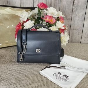 Vintage Coach Court Bag Grey # 9870